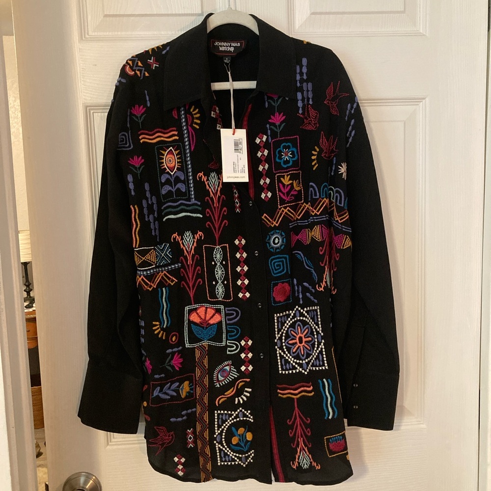 Johnny Was Campo Relaxed Oversized Shirt